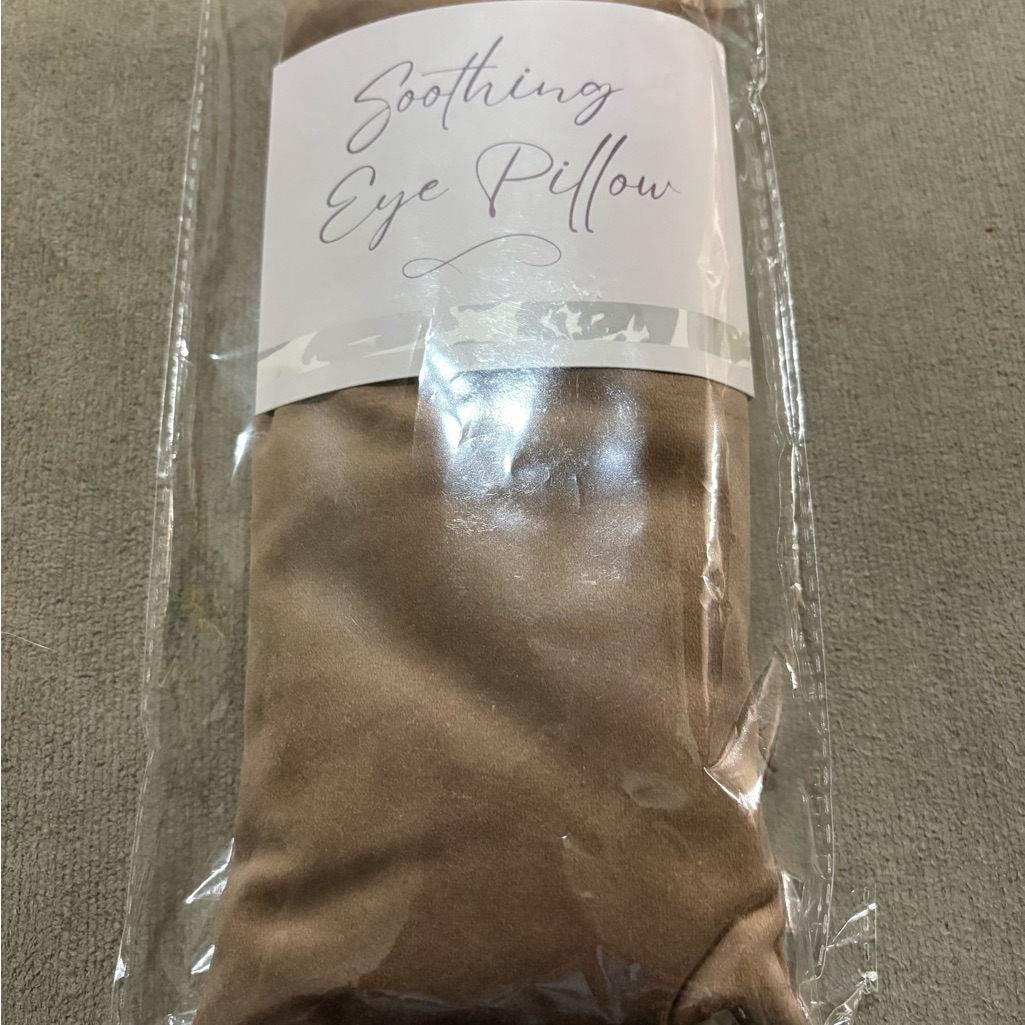 Luxurious Tan Eye Pillow For Relaxation